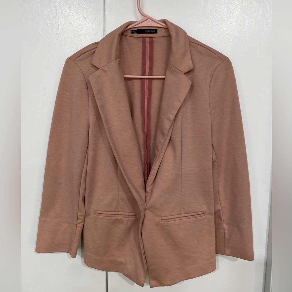 Mauve 3/4 Sleeve Blazer
